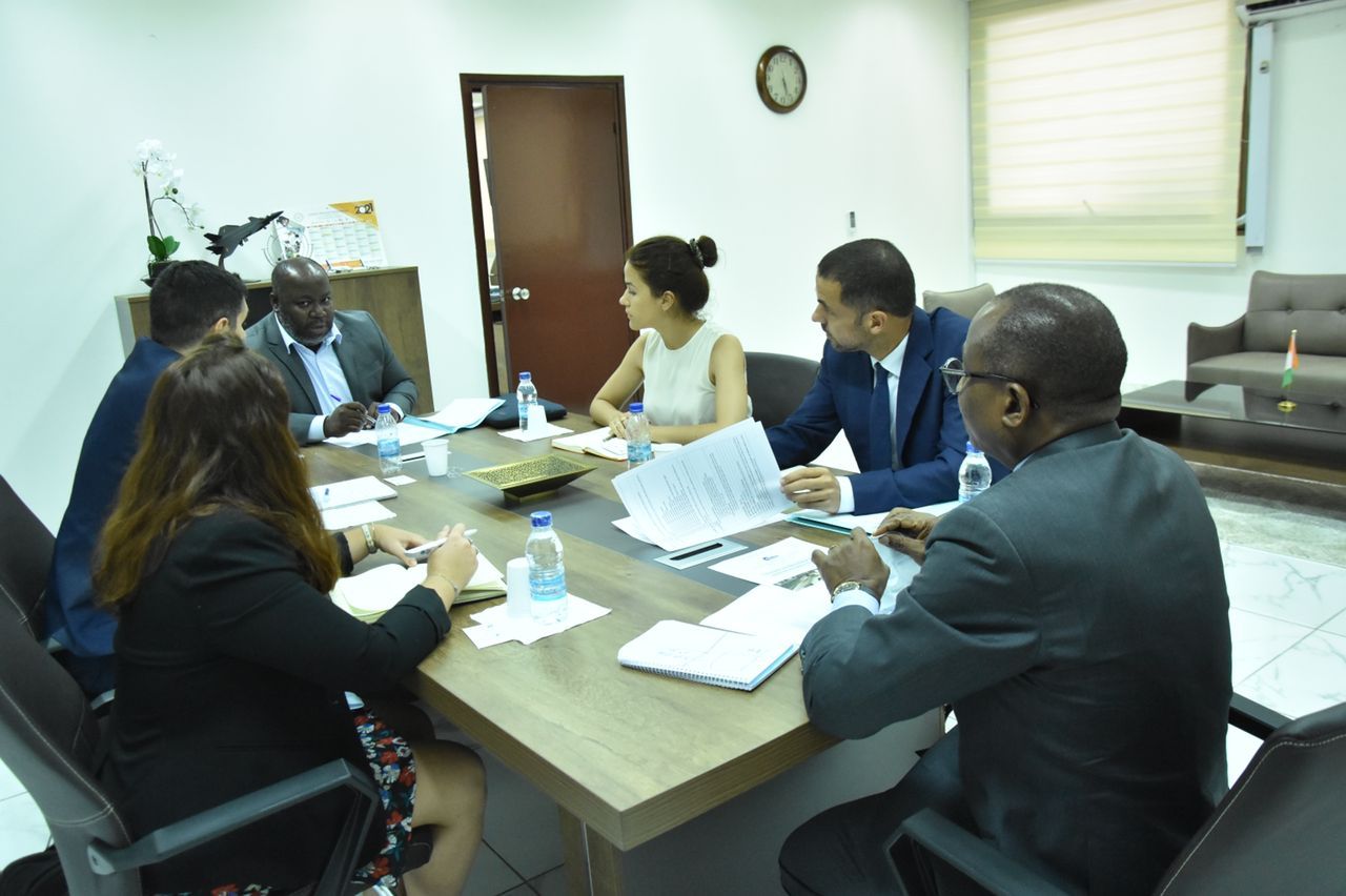 séance de travail entre Koffi N' guessan, Ministre de l’enseignement technique
