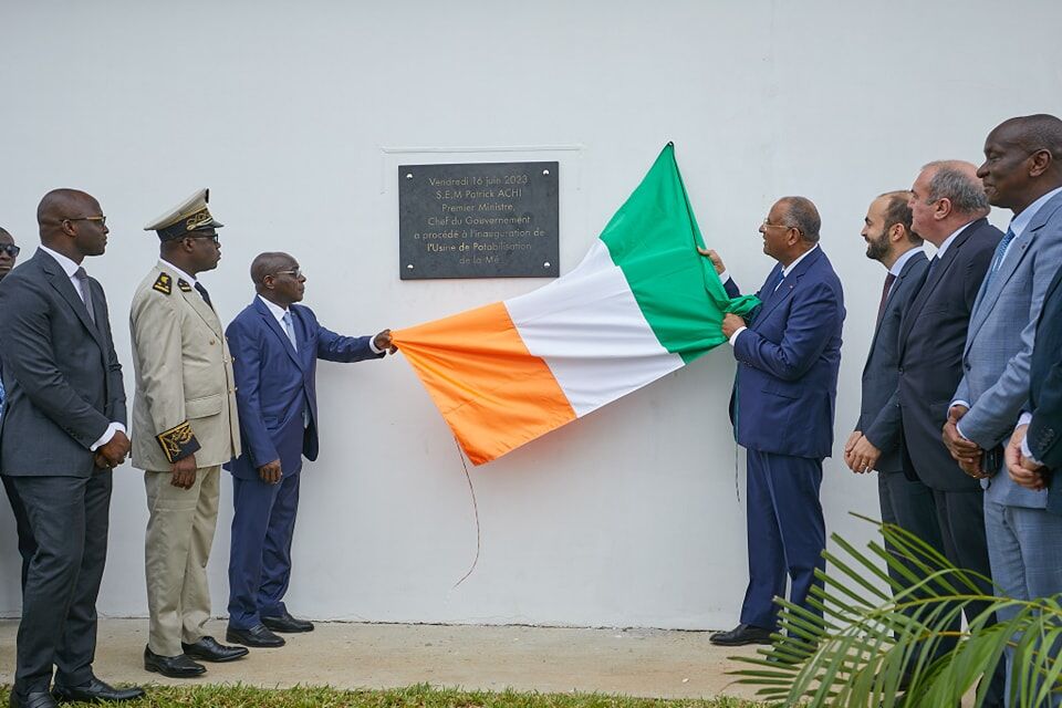 Inauguration de l'usine de potabilisation de la Mé